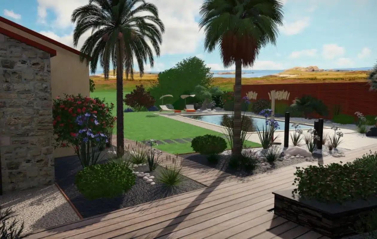 visualisation 3D jardin