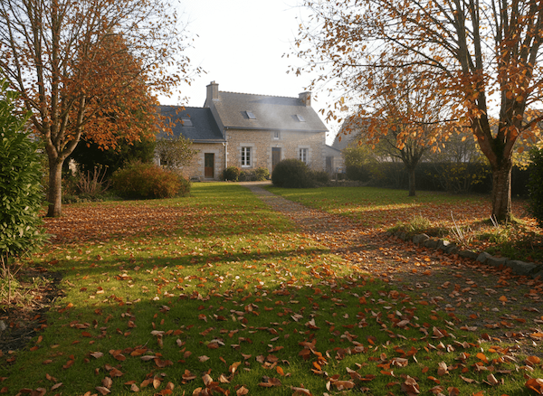 Feuilles mortes jardin